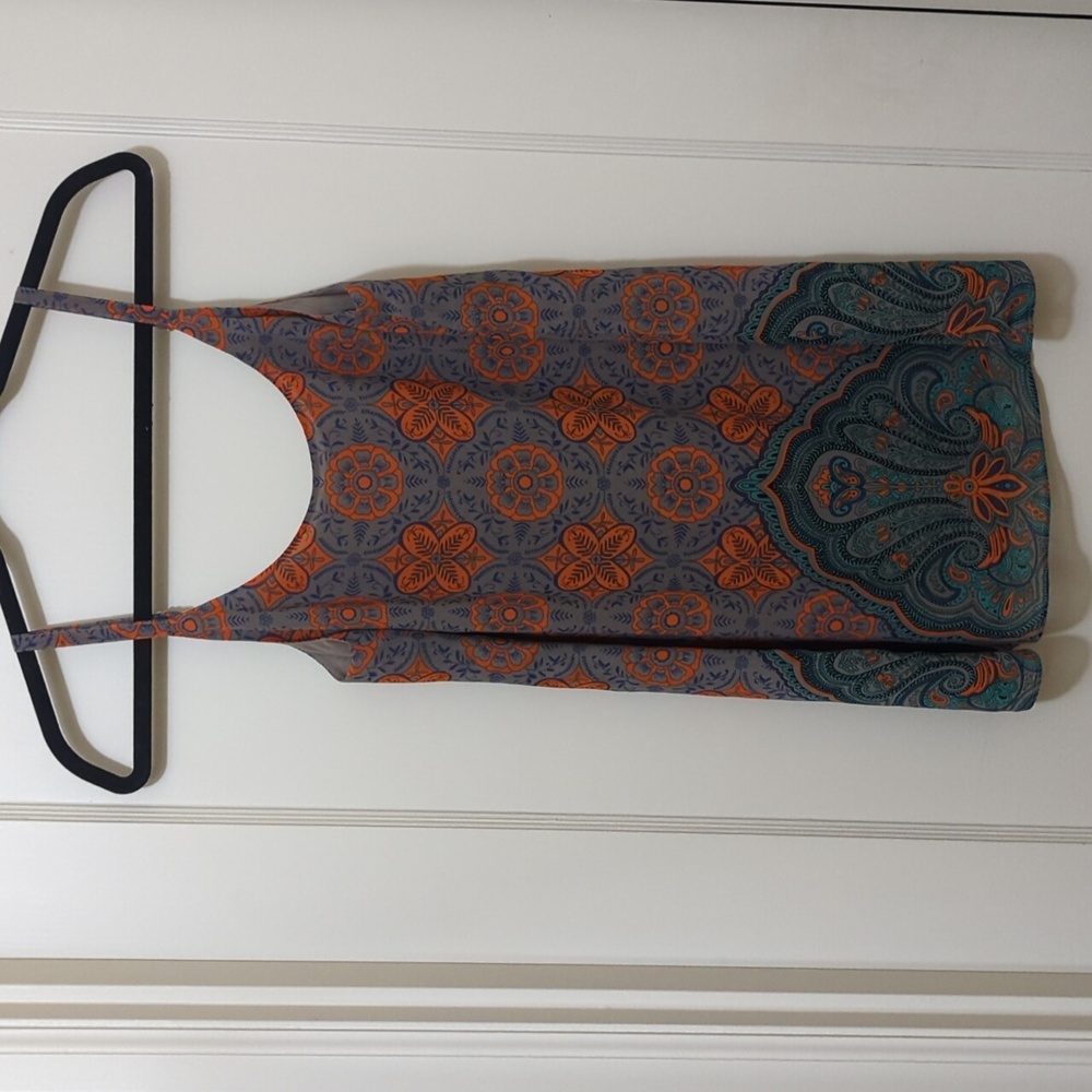 CAbi Arabesque Boho Print Tank #3082 XS